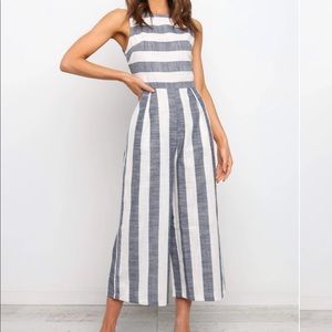 Petal and pup Aruba jumpsuit in blue size 8.